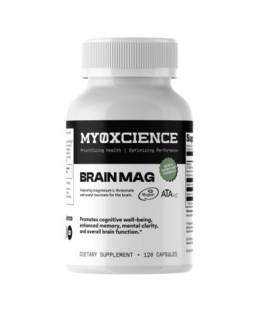 Magnesium L-Threonate + Mag Acetyl-Taurate (ATA Mag) + Mag Glycinate | Promotes Cognitive Well-Being Enhanced Memory Mental Clarity and Overall Brain Function | 120 Capsules