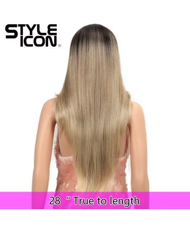 28 Ombre Blonde Easy-360 Lace Frontal Wig - Synthetic Long Straight Wig | Style Icon SOP 22613 - Buy Online on GoSupps.com