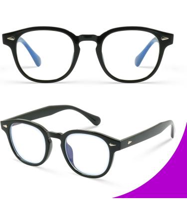 VISOONE Round Blue Light Blocking Glasses - Anti-Glare Square Eyewear for Gaming | Unisex Design for Men & Women - Buy Online on GoSupps.com