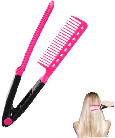 Styling Tool V Shape Comb Folding DIY Hair Straightener New Beauty Salon Comb Foldable Comb - Buy Online on GoSupps.com