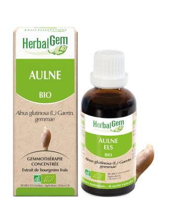 HERBALGEM - Mother Macerate - Organic Alder - Concentrated Gemmotherapy Food Supplement - Fresh Bud Extract - For Natural Defenses & Circulation - Vegan - 30 ml