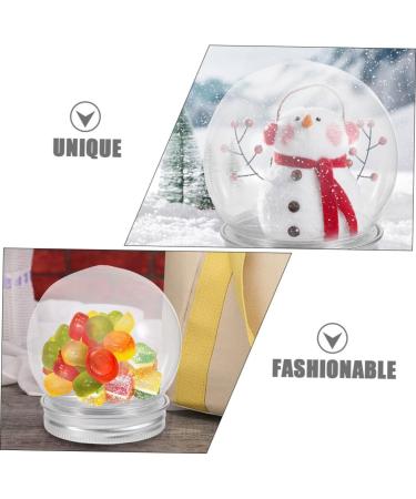 Alipis 10pcs Candy Bottle Snowglobe Diy Snow Globe Wedding Favor Dome Diy Supplies Christmas Box - Buy Online on GoSupps.com