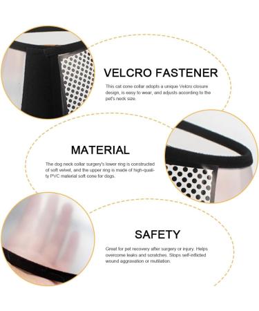 GUIYANIU Dog Cone Collar After Surgery Recovery Collars for Dogs Cats Cats Dog Cones for Anti-Licking Pet Protective Neck Cone Stop Licking Adjustable Plastic Soft Collar for Wound Dogs and Cats - Buy Online on GoSupps.com
