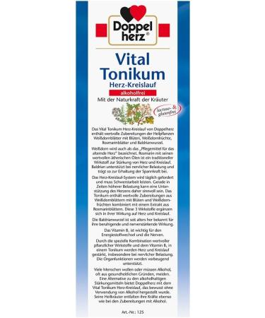 Doppelherz Vital Tonic for Cardiovascular Support - 750 ml (2 Pack) | International Shipping Available - Buy Online on GoSupps.com