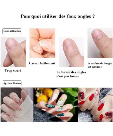 WJIASI Natural False Nails Oval French Acrylic Nails Artificial Nails Tips for Girls Women(500 Pieces 10 Sizes) (Waterdrop - Clear) - Buy Online on GoSupps.com