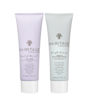 Hairitage Ahead of the Curl! Hydrating Curl Cream - Frizz Control Strength Training Leave In Conditioner Pudding - 12 Fluid Ounces Ahead of the Curl Curl Creme + Strength Training Leave-In Conditioner