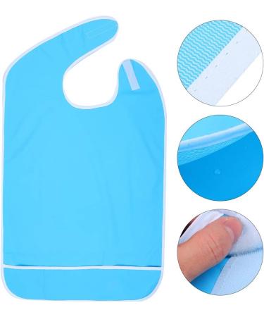 Waterproof & Oil-Repellent Adult Libs for Seniors - Reusable Washable with Velcro Fastener - Blue 50x80 cm - Buy Online on GoSupps.com