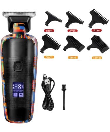 Pro Hair Clipper Professional Trimmer Men's Rechargeable Electric Hair Clipper Men's Trimmer Printed Graffiti Trimmer - Buy Online on GoSupps.com