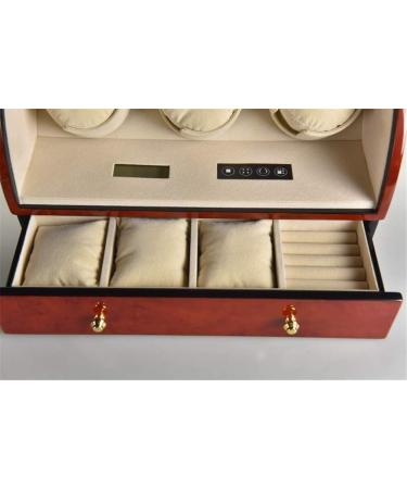 3+3WatchesAutomaticWatchWinderDisplayWoodenStorageCaseGlossWristWatchWinderRotatorSilentMotorwithDrawer Needed - Buy Online on GoSupps.com