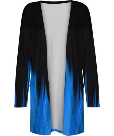 Long Shirt Outerwear Top Thin Warm Knitted Coat Women's Blouse V-Neck Shirt Tunic Long Women's Tunic Women's Shirt Casual Checked Shirt Women's Winter Chunky Knit Jacket E-blue. L - Buy Online on GoSupps.com