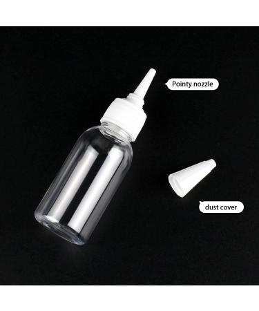 Trendbox 1oz Clear Plastic Bottles Applicator with Twist Top Cap BPA-Free - 6 Pack for Hair Oils and Liquids - Buy Online on GoSupps.com