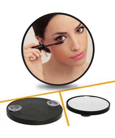 Wdesrgt 2X Anti-Fog Magnifying Makeup Mirror Suction Cup Vanity Mirror 20X Handheld Magnifying Makeup Mirror with Handle Black - Buy Online on GoSupps.com