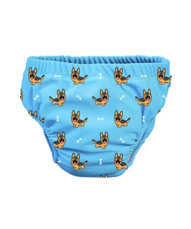 PSS!- Baby swimming pants - Model Blue Bubi - For babies from 3 to 8 kg - M - Unisex - Multi -colored design - absorbent and reusable - waterproof and convenient - 1 piece of Blue Bubi M