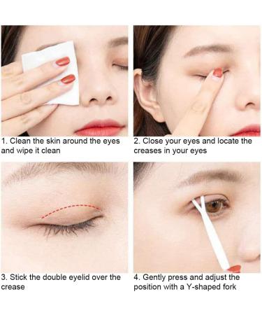 dijiusidy Women Single Use Long-lasting Natural Double Eyelid Sticker Set Girls Party Banquet Portable Eyelids Lifting Strip Kit 600 Pieces - Buy Online on GoSupps.com