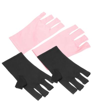 Healeved 6 Pairs Nail Gloves Nail Art Supplies Gel Manicure Gloves Cotton Gloves for Manicures Protective Gloves Uv Prevention Gloves Nail Uv Gloves Polyester Fingerless Grill Lamp - Buy Online on GoSupps.com