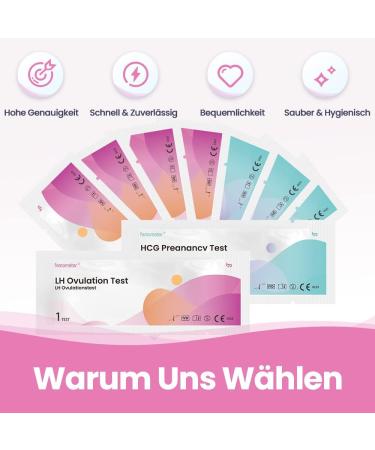 Femometer 20 Ovulation Tests & 5 Pregnancy Tests 25 MIU/ml Optimal Sensitivity with Urine Cup | Accurate & Reliable - Buy Online on GoSupps.com