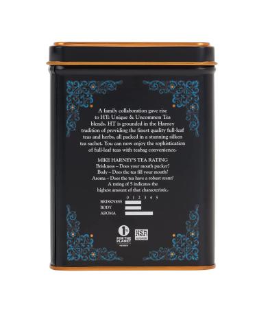 Harney & Sons Black Cask Bourbon Tea - 20 Sachets of Smoky Black Tea with Light Caramel Flavors - Buy Online on GoSupps.com