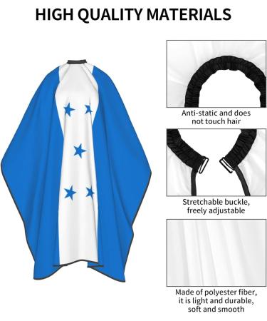 Professional Barber Cape for Hair Cutting - Honduras Flag Design | Hairdressing Kits - Buy Online on GoSupps.com
