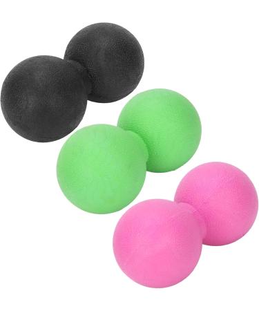 Verdant Touch TPR Massage Ball Set Yoga & Fitness Muscle Relaxation Tool in Black Rose & Green - Buy Online on GoSupps.com