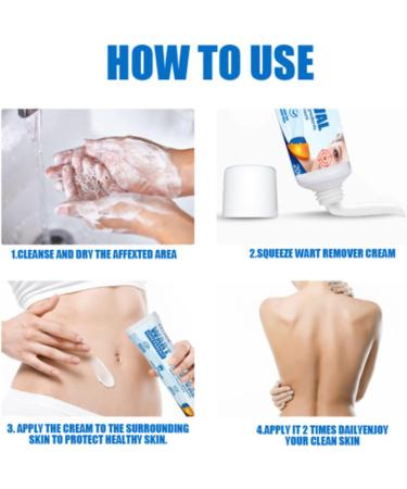 Skin Tag Remover Cream Wart Removal Cream Skin Tag Remover for Face & Hands & Body Wart Removal for Hands and Body Skin Tag Remove with Natural Ingredients Easy Use at Home 20 g - Buy Online on GoSupps.com
