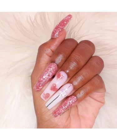 ROSALIND Blue Glitter Poly Nail Gel Set - 6PC 15ML Colors for Super Shiny Diamond Nail Extensions - Easy & Trendy Gel Nails for Beginners - Buy Online on GoSupps.com