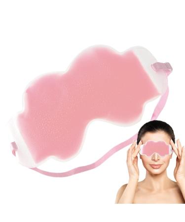 Hugsweet Reusable Cold Eye Masque | Reusable Gel Eye | Perfect Fit Sleeping Tool for Business Trip Travel Home and Car Pink