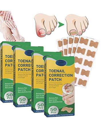 200pcs Ingrown Toenail Corrector Fitmedify Nail Patches Fit Toenail Patches Ingrown Toenail Corrector Strips Correction Patches for Toe Nails Fungus  Relieve Nail Groove