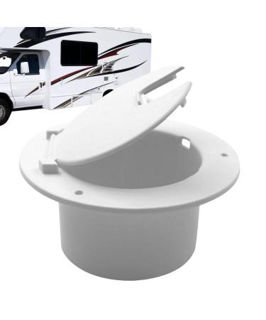 Rianpesn Electric cable engraving power cable cable Lukendeckel white motorhome residential home trailer electrical cable cover jack cover luke