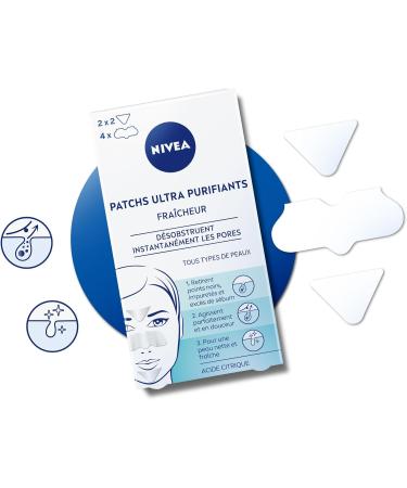 NIVEA Ultra Purifying Freshness Patches (1 x 6 patches) Patches enriched with Citric Acid against blackheads & impurities Cleansing patches for all skin types - Buy Online on GoSupps.com