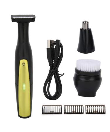 Electric Beard Shaver Precision Trimmer Rechargeable Wet & Dry with Limit Comb Multi-functional Grooming Kit for Men Waterproof(Shaver)