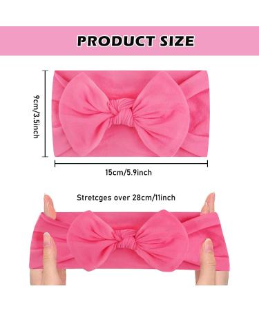Nizirioo 25-Piece Baby Headband Set - Soft Elastic Hair Bands for Girls Turbans & Accessories for Newborns Toddlers & Infants (Multicolor) - Buy Online on GoSupps.com