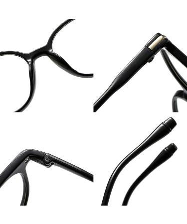 Suertree Myopia Glasses with Blue Light Filter - Stylish Mild Nearsightedness Glasses for Men & Women - 959 Black -0.5 - Buy Online on GoSupps.com