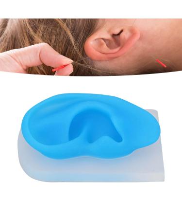 Reusable Silicone Left Ear Model for Teachers - School Ear Piercing Model with Transparent Base - Buy Online on GoSupps.com