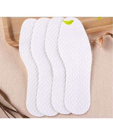 10 Pairs White Disposable Breathable Slim Barefoot Insoles - Non-Sticky Sweat Treatment for Women s Shoes | Comfort for Walking Jogging & Running - Buy Online on GoSupps.com