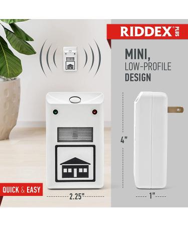 RIDDEX Plus Insect Repellent - Plug-in Mouse Deterrent | Pest Control for Rats, Mice, Roaches, Bugs | Chemical-Free | 2 Pack White - Buy Online on GoSupps.com