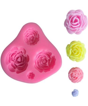 6 Pcs Flower Silicone Mold Set for Candy, Chocolate, Fondant, Polymer Clay - Rose, Daisy, Butterfly, Mini Flowers - Ideal for Soap Crafting & Cake Decoration - Buy Online on GoSupps.com