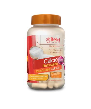Premium Reinforced Calcium with Vitamin D by Betel Natural - Calcio Reforzado con Vitamina D - 90 Caps