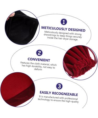 FRCOLOR 4pcs Storage Bag Hair Tools Travel Bag Blow Dryer Bag Drawstring Hair Dryer Carriers Dust Bag - Buy Online on GoSupps.com