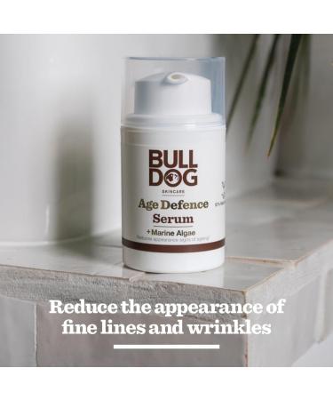 BULLDOG Age Defence Serum for Men - Anti-Aging Face Serum 50ml - Buy Online on GoSupps.com