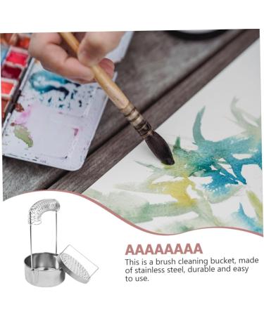Operitacx Nasal Wash Painting Brush Cleaner - Metal Painting Buckets & Supplies for Artists | Best Brush Washer & Basin for Clean Paintbrushes - Buy Online on GoSupps.com