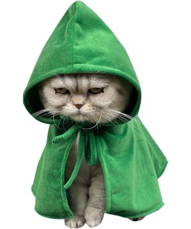 Scout Regiment Cloak Pet Costume - Green | Anime Hooded Robe for Dogs & Cats - Buy Online on GoSupps.com