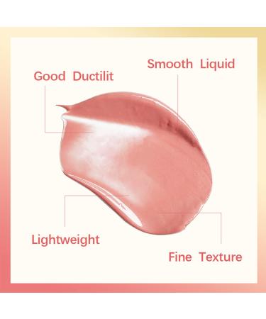 Soft Cream Liquid Blush - Weightless & Long Lasting Cheeks Lips Tint - Natural Matte Finish - Blendable Feel - 01 Bliss - Buy Online on GoSupps.com
