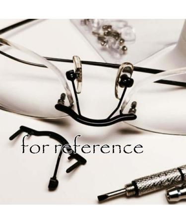 Buy BEGISA Eyeglass Nose Pads - Replacement for Rimless Metal Glasses | Black - Durable Eyeglass Accessories - Buy Online on GoSupps.com