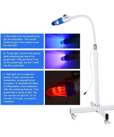 Tinsay Dental Teeth LED Whitening Lamp | Blue/Red/Purple Light | Remote Control - Buy Online on GoSupps.com