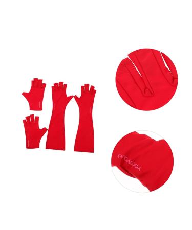 minkissy 2 Pairs Nail Gloves Sun Protection Gloves Anti Uv Glove Anti Sun Glove Led Lamp Gloves Anti Fingerless Gloves Shield Glove Nail Art Gloves Anti Glove Polyester Mj03 Major 25X9X0.4CM - Buy Online on GoSupps.com