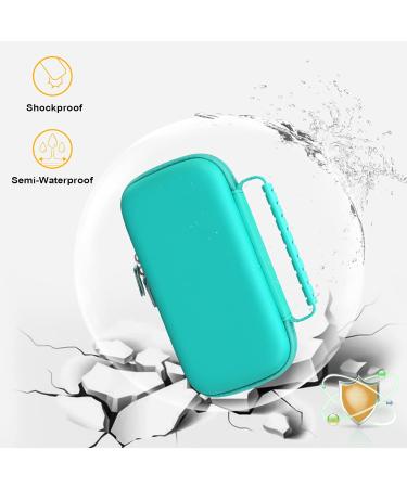 Canboc Hard Carrying Case for Asthma Inhaler and Spacer - Mint Green Travel Inhaler Case for Adults and Kids - Includes Mesh Pocket - Fits Medication Packets - (CASE ONLY) - Buy Online on GoSupps.com