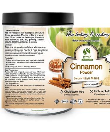 7x Bionutricia Cinnamon Powder (200g / Can) - Buy Online on GoSupps.com