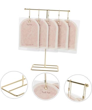 Mikinona 1 Set Nail Art Display Cardboard T Bracket Elegance Fake Nails Show Rack Salon Nail Art Display Holder Nail Art Showing Holder Manicure Paper Card False Nails - Buy Online on GoSupps.com