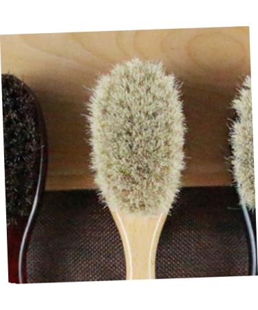 Minkissy 2-Pack Baby Bath Brush Set | Mustache & Beard Hairbrushes for Men | Bamboo Infant Hair Brush 20x5cm | International Shipping Available - Buy Online on GoSupps.com