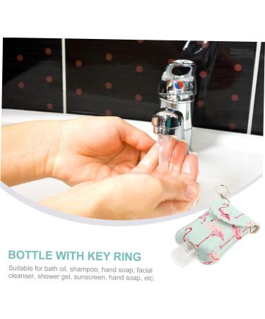 DOITOOL Portable Hand 2 Sets Flamingo Wash Bottle Pu Bottle Cap Mini Portable Hand Soap 10x6cm Green - Buy Online on GoSupps.com